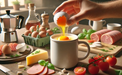 Яичница капрезе за 1,5 минуты: как быстро приготовить оригинальный завтрак в кружке — простой рецепт для микроволновки