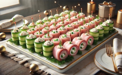 Лакомство, которое покоряет с первого укуса: рулетики с огурцом и творожным сыром — простая и оригинальная закуска к любому празднику