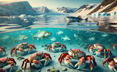 Внезапная катастрофа для крабов: потепление воды в Беринговом море нанесло удар по популяции стригунов — численность сократилась на миллиарды