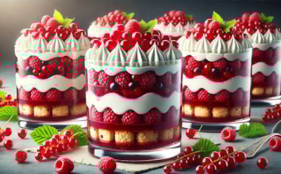 Яркие вкусы в бокале: рецепт английского трайфла с красной смородиной и малиной — лакомство для вашего торжества за считанные минуты