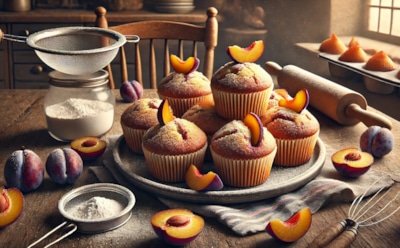 Запеченные сливы в кексах: простой рецепт ароматного десерта на кефире — аппетитное угощение, которое полезно для здоровья