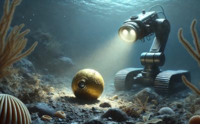 Таинственный шар из океанских глубин: американские исследователи озадачены золотистой находкой у побережья Аляски — возможно, яйцо неизвестного существа