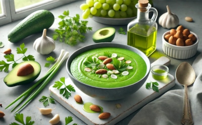 Необычный подход к классике: простой рецепт освежающего зеленого гаспачо с виноградом и авокадо — отличный выбор для летнего обеда