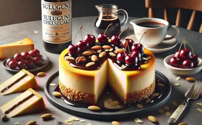 Чизкейк с грузинским акцентом: необычный рецепт десерта из сыра сулугуни — сливочная нежность в сочетании с квасным соусом