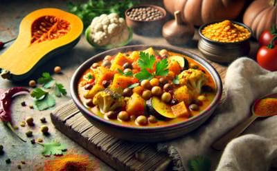 Вкусное тыквенное карри для легкого ужина: простой рецепт полезного блюда с нутом и чечевицей — отличный выбор для сбалансированного питания