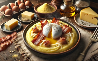 Полента для гурманов: простой рецепт сытной итальянской кукурузной каши с сыром, беконом и яйцом — новое блюдо для вашего стола