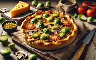 Пирог с брюссельской капустой и грибами: отличное блюдо для обеда или ужина — простой рецепт с нежной начинкой и хрустящей корочкой