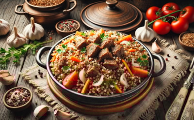 Плов может быть не только с рисом: рецепт сытного и ароматного блюда из гречки с мясом и специями — оригинальный подход к традиционному угощению