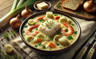 Скандинавское настроение: рецепт приготовления сливочного рыбного супа с треской и овощами — традиционное норвежское блюдо для уютного обеда