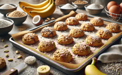 Восхитительное бананово-кокосовое печенье для здорового перекуса: простой рецепт на 5 ингредиентов — нежный вкус без муки и сахара