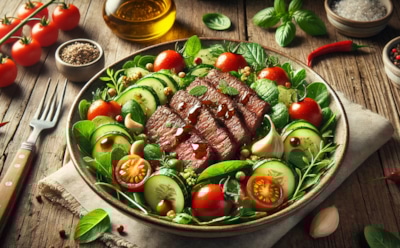 Готовим дома как в ресторане: рецепт салата с говяжьим стейком своими руками — изысканное блюдо, которое порадует самых требовательных гурманов