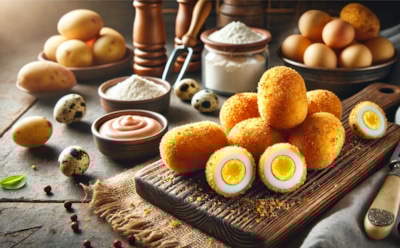 Крокеты — это не про клюшки, а про вкус: рецепт картофельных шариков с перепелиными яйцами — необычное угощение с французским акцентом