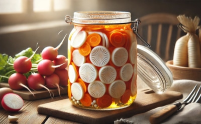 Пикантная редька для душевного застолья: как за несколько минут приготовить маринованную закуску — вкус насыщеннее с каждым днем