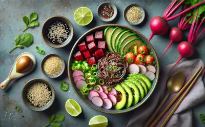 Сбалансированное питание в одной тарелке: простой рецепт вегетарианского салата из овощей и гречневой лапши — насытьтесь здоровьем и вкусом