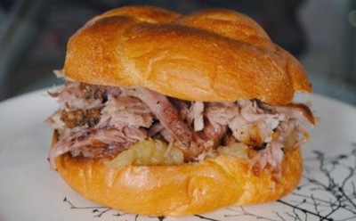 Шотландский сэндвич с необычным яблочным акцентом: рецепт бутерброда со свининой и румяным багетом — для тех, кто любит кулинарные эксперименты