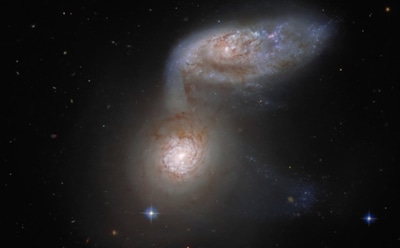 Столкновение галактик: редкое событие в созвездии Гидры — астрономы зафиксировали слияние космических систем