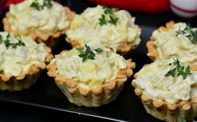 Тарталетки с курицей и ананасом: хрустящая основа, нежная начинка — идеальный рецепт для праздника