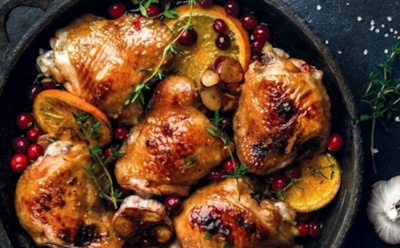 Курица с апельсинами и клюквой: изысканный вкус для новогоднего стола — простой рецепт
