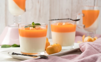 Панакота с мандариновым желе: восхитительный итальянский десерт — новогоднее украшение стола