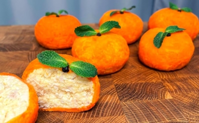 Сырные мандаринки к празднику: оригинальная закуска порадует гостей и домочадцев — яркий штрих для новогоднего стола