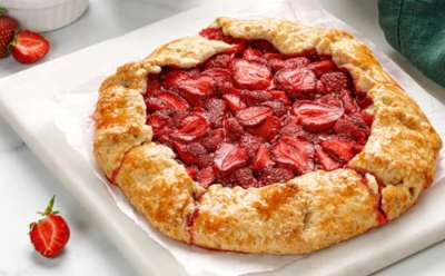 Французский шик: пирог-галет с клубникой и орехами — секреты парижской выпечки