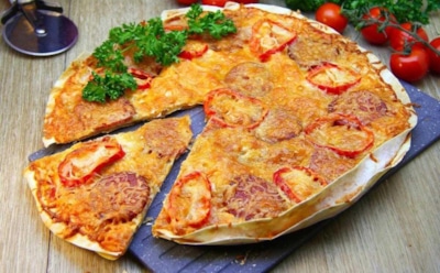 Быстро, просто, вкусно: пицца в микроволновке — готова за 7 минут без теста и лишних хлопот