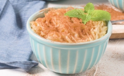 Лакомый десерт из Португалии: вермишелевый пудинг с корицей и лимоном — простой рецепт