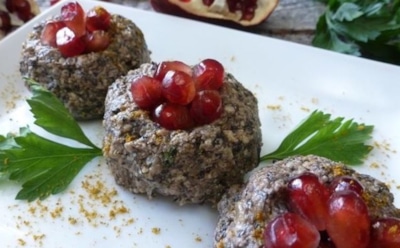 Грузинское пхали — теперь из шампиньонов: попробуйте новую версию классической закуски — без свеклы и шпината