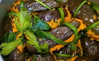 Обычные баклажаны — превращаем в праздник: фаршируем морковью и получаем идеальную зимнюю закуску — это нужно пробовать