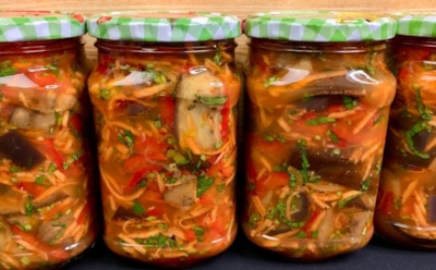 Недавно открыла для себя хе из баклажанов: теперь делаю такую закуску на зиму каждый год — ее всегда съедают первой