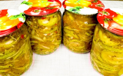 Кабачки в новом амплуа: салат «Хризантема» — универсальная закуска к любому застолью