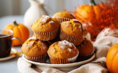 Осенний уют в каждой крошке: тыквенные кексы с ягодами — ароматная выпечка для душевного вечера