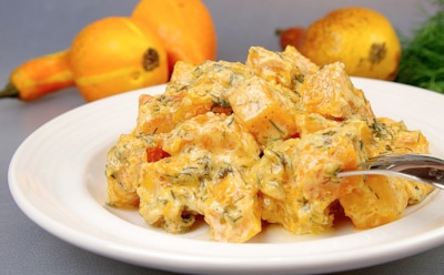 Идеальное блюдо для стылой осени: тыква в сметанно-чесночном соусе — нежный гарнир и согревающий ужин