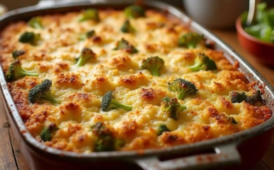 Блюдо, от которого тепло и легко: сырный соус и хрустящая брокколи создают идеальный вариант для обеда