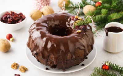 Шоколадный рождественский кекс: когда нужен идеальный десерт к чаю
