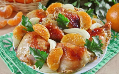 Курица перестает быть скучной уже сегодня: мандариновый маринад и хрустящая корочка