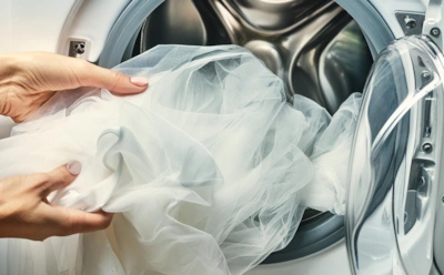 Как стирать тюль в машинке и не испортить ткань: температура, режим и выбор средства