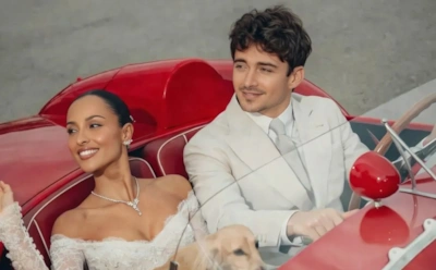 Самый красивый гонщик Формулы-1 Шарль Леклер женился: собака в смокинге и уникальный кортеж