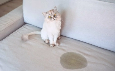 Кошка оставила лужу на диване: чем вывести запах, с которым не справится обычное мытье