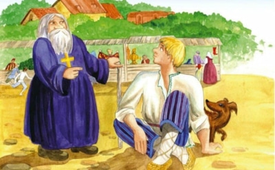 Иллюстрация к «Сказке о попе и о работнике его Балде»