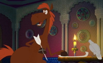 Конь Юлий в мультфильме «Три богатыря и Шамаханская царица»