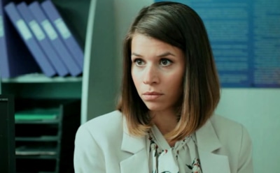 Ольга Павлюкова в образе Григорьевой в сериале «Лихач»