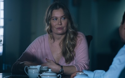 Кристина Бабушкина в образе Валентины в сериале «Беспринципные»