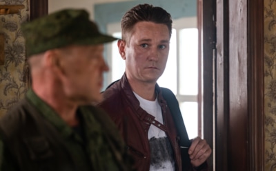 Антон Шагин в образе Рябинина в фильме «Позывной “Пассажир”»