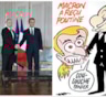 "Лежать на месте": Charlie Hebdo посвятил карикатуру Макрону и Путину