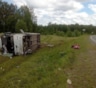 В Томской области перевернулся автобус, погиб ребенок