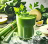 Зарядитесь бодростью с зеленым витаминным коктейлем: сочетание сельдерея, петрушки и груши — полезный напиток с освежающим вкусом
