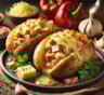 Фаршированный картофель для любого случая: запеченные клубни с ветчиной, сыром и перцем — универсальное блюдо для будней и праздников