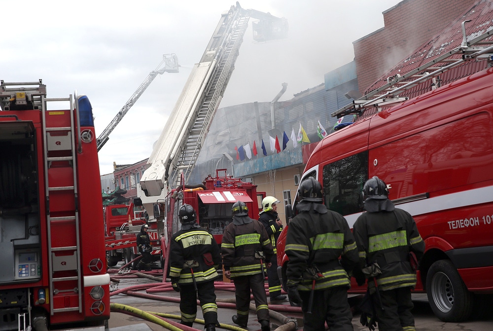 Фото пожар в москве