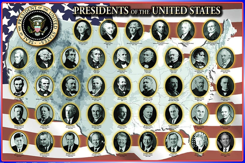 Президенты сша фото с их именами